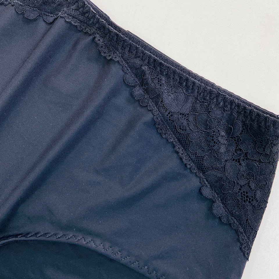 Womens Premium High Waisted Lace Full Back Cover Panty