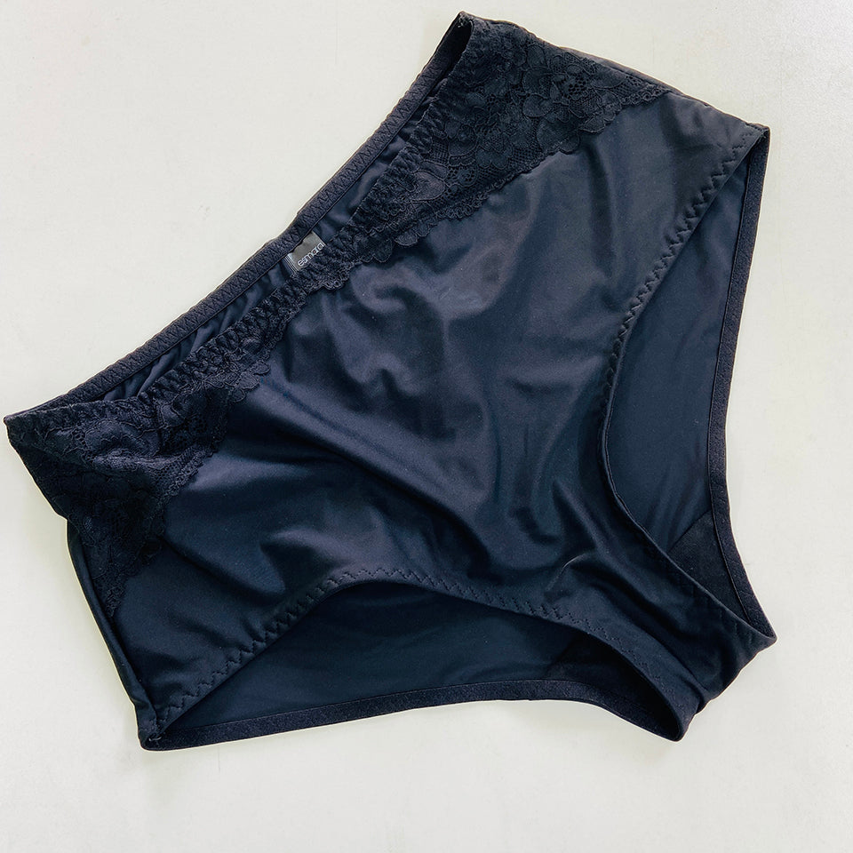 Womens Premium High Waisted Lace Full Back Cover Panty