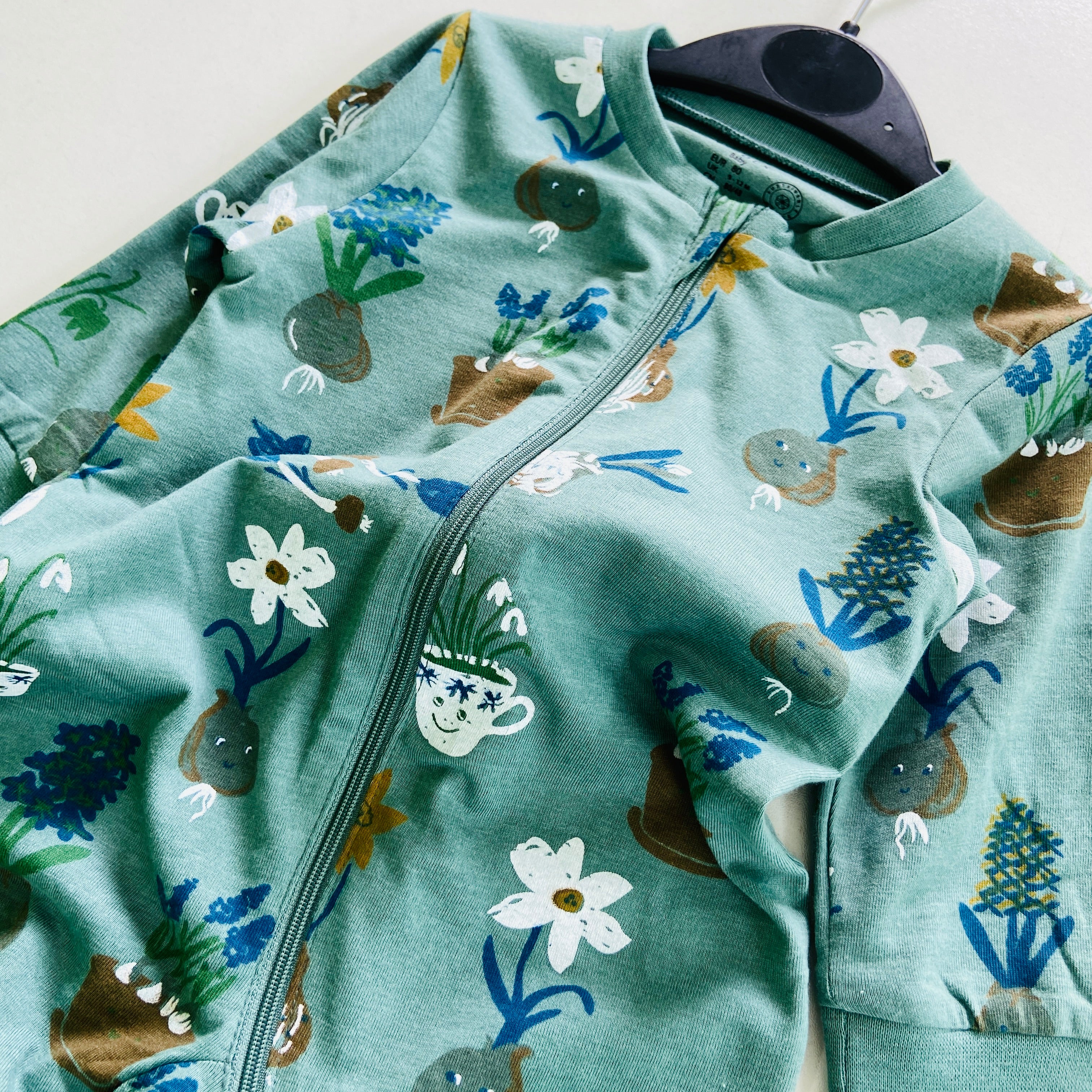 Baby Organic Cotton Printed Sleepsuit Full Body Romper