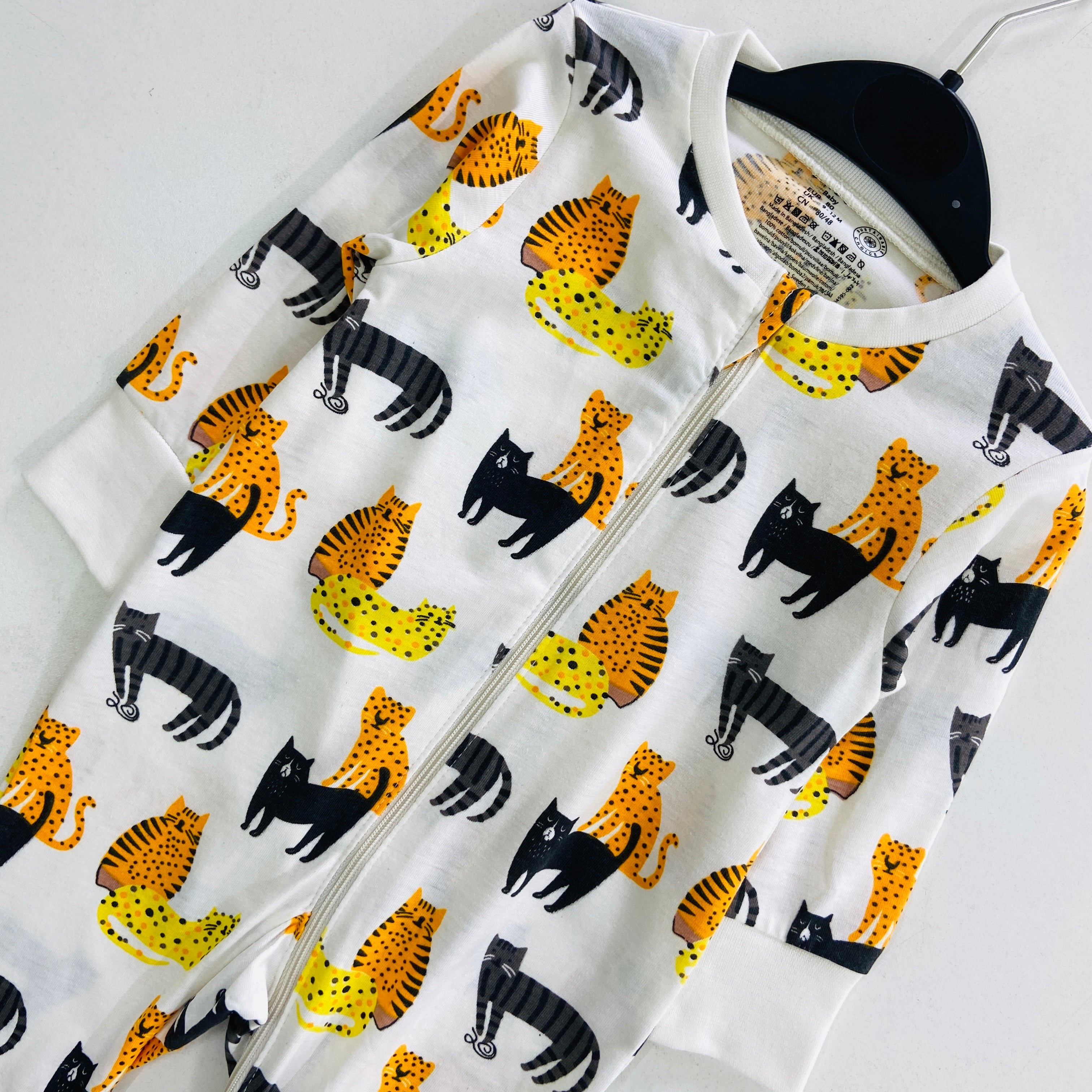 Baby Organic Cotton Printed Sleepsuit Full Body Romper