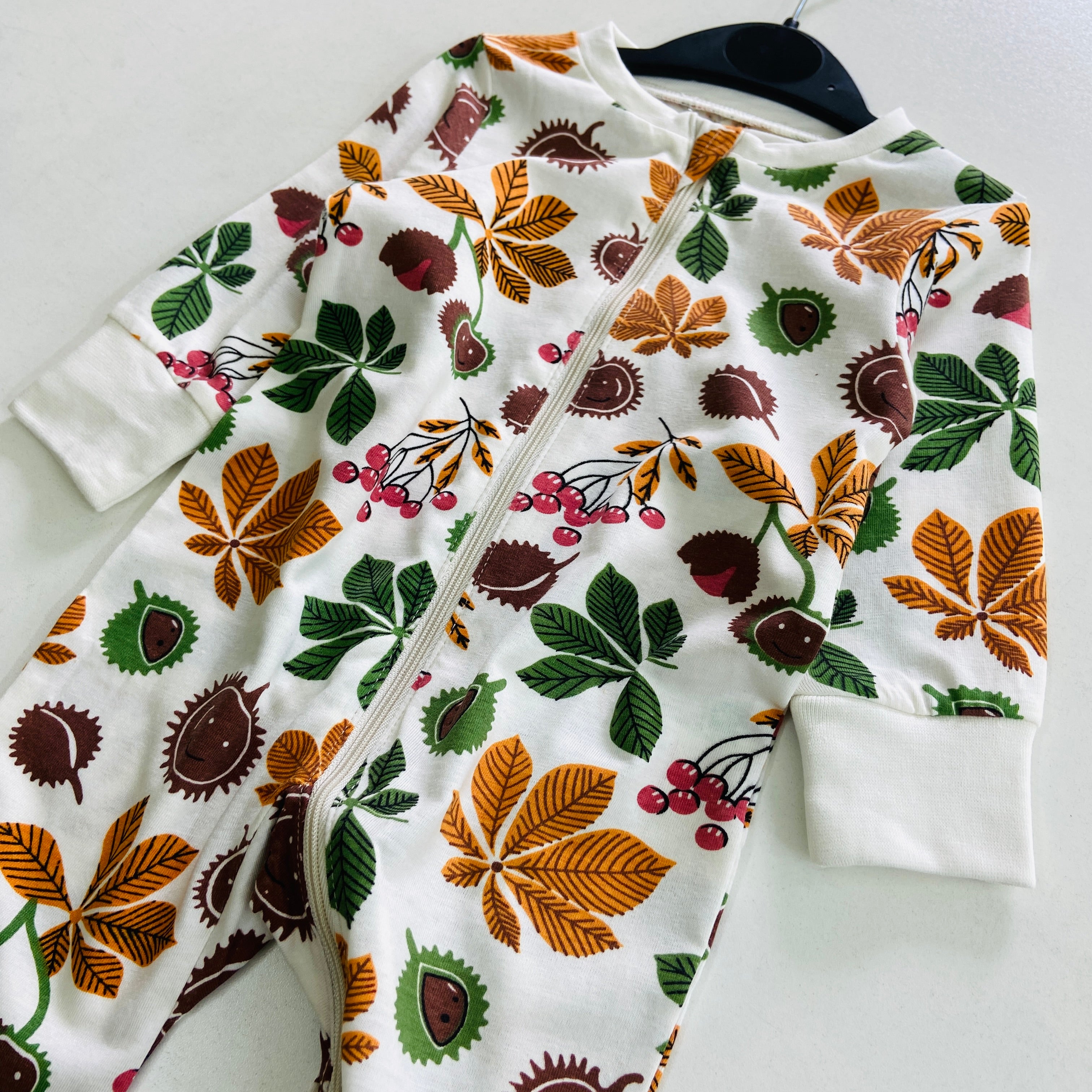 Baby Organic Cotton Printed Sleepsuit Full Body Romper