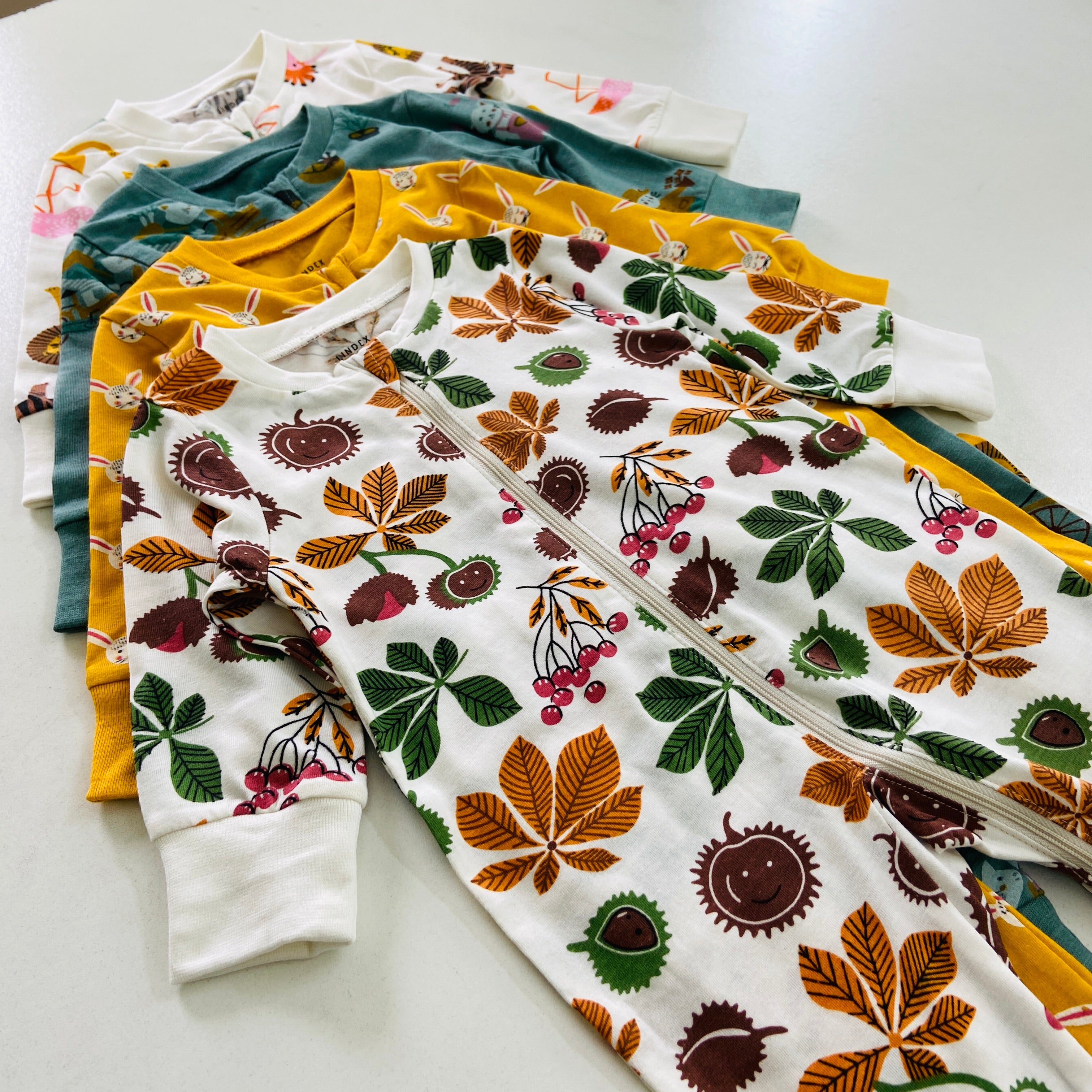 Baby Organic Cotton Printed Sleepsuit Full Body Romper