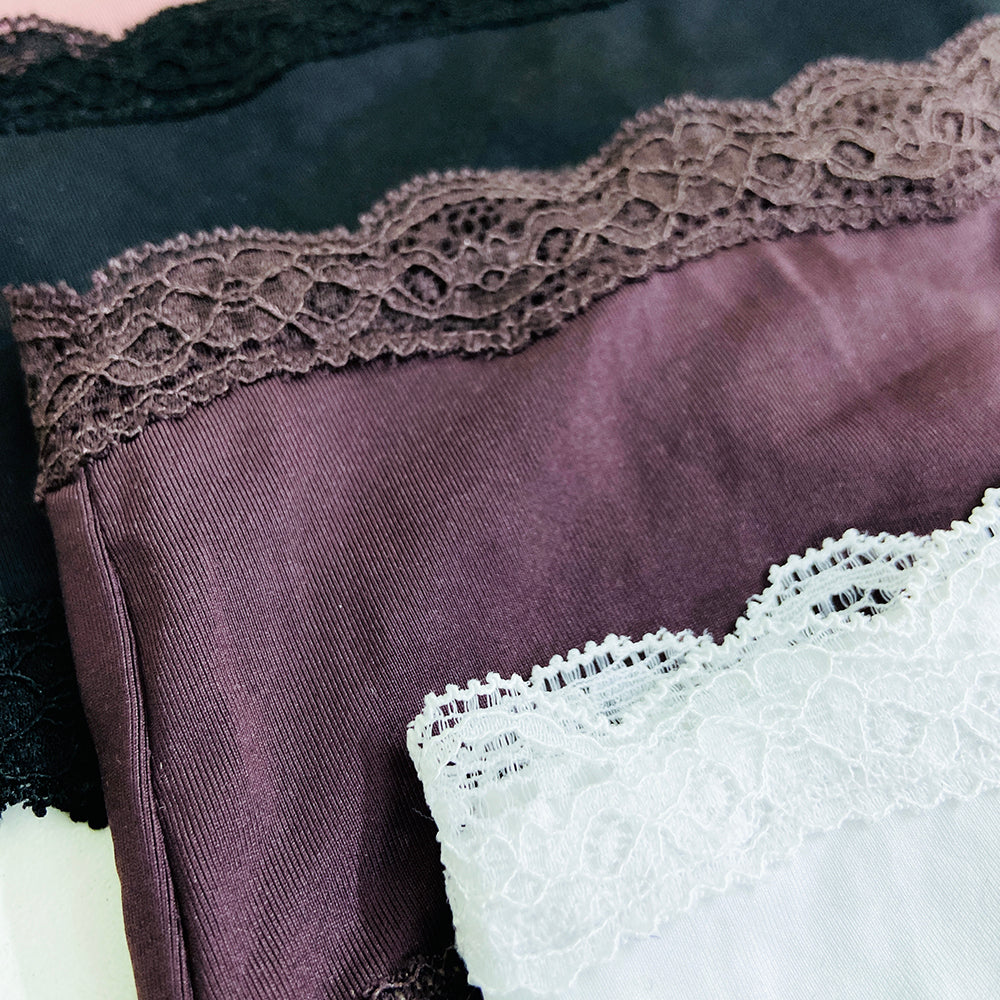 Pack of 5 Ladies Mid Rise Microfiber Hipster Cotton Briefs Panty