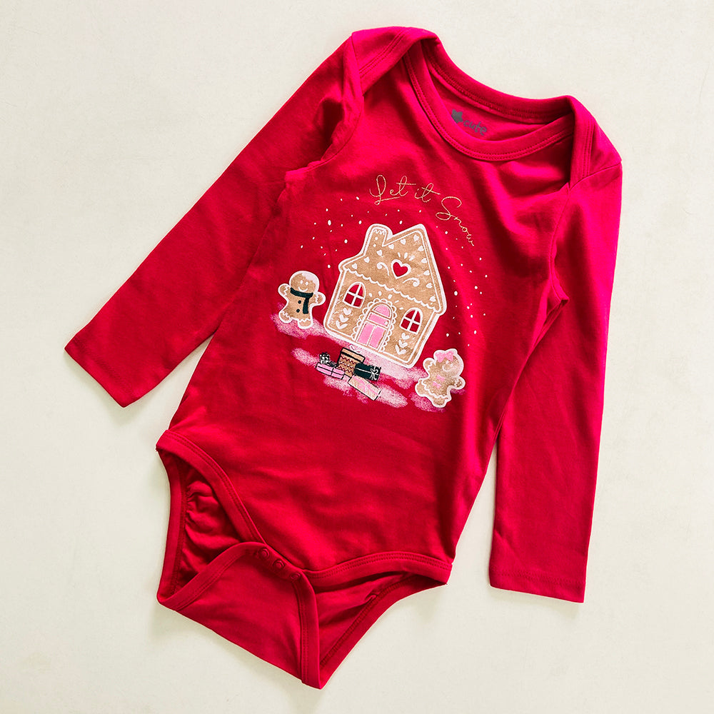 Pack of 3 Toddler Baby Full Sleeve Bodysuit Printed Cotton Romper
