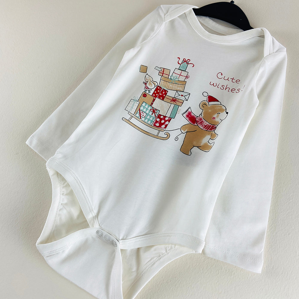 Pack of 3 Toddler Baby Full Sleeve Bodysuit Printed Cotton Romper
