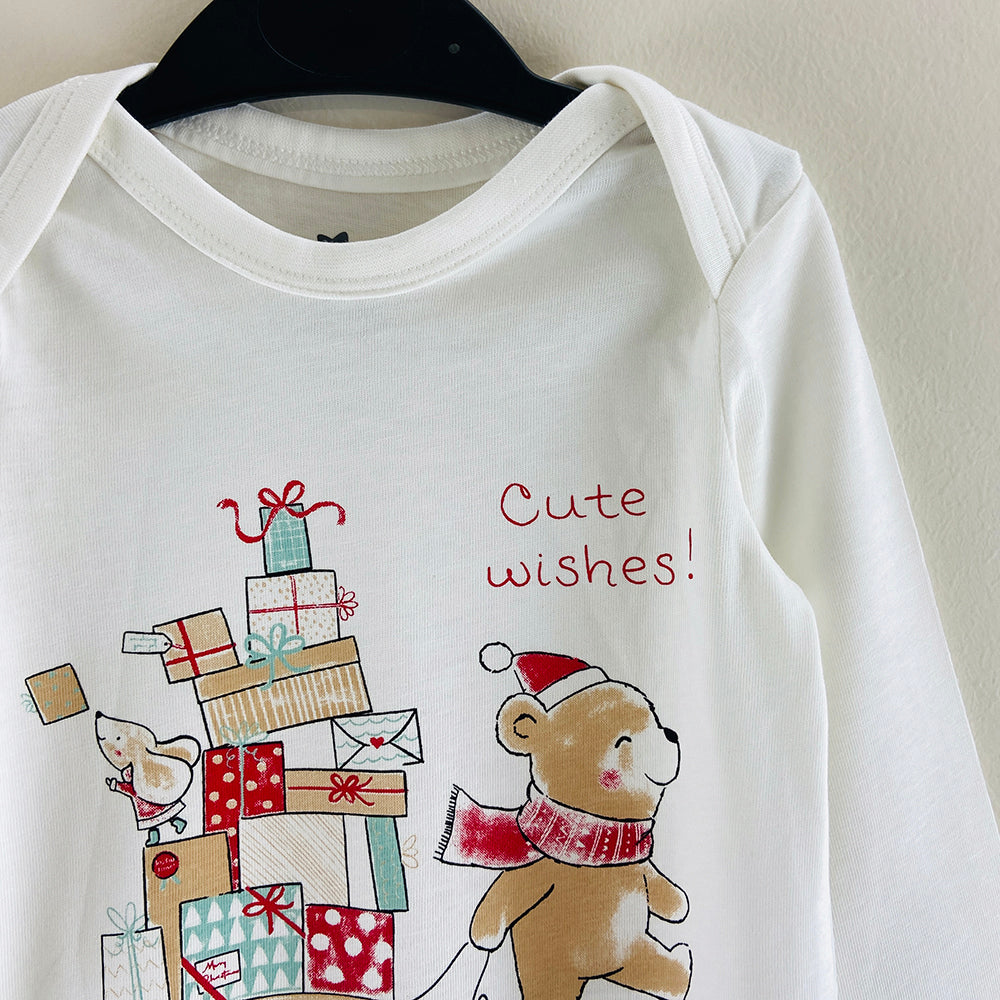 Pack of 3 Toddler Baby Full Sleeve Bodysuit Printed Cotton Romper