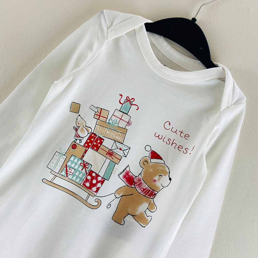 Pack of 3 Toddler Baby Full Sleeve Bodysuit Printed Cotton Romper