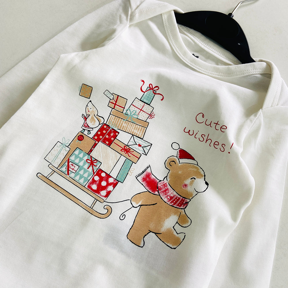 Pack of 3 Toddler Baby Full Sleeve Bodysuit Printed Cotton Romper