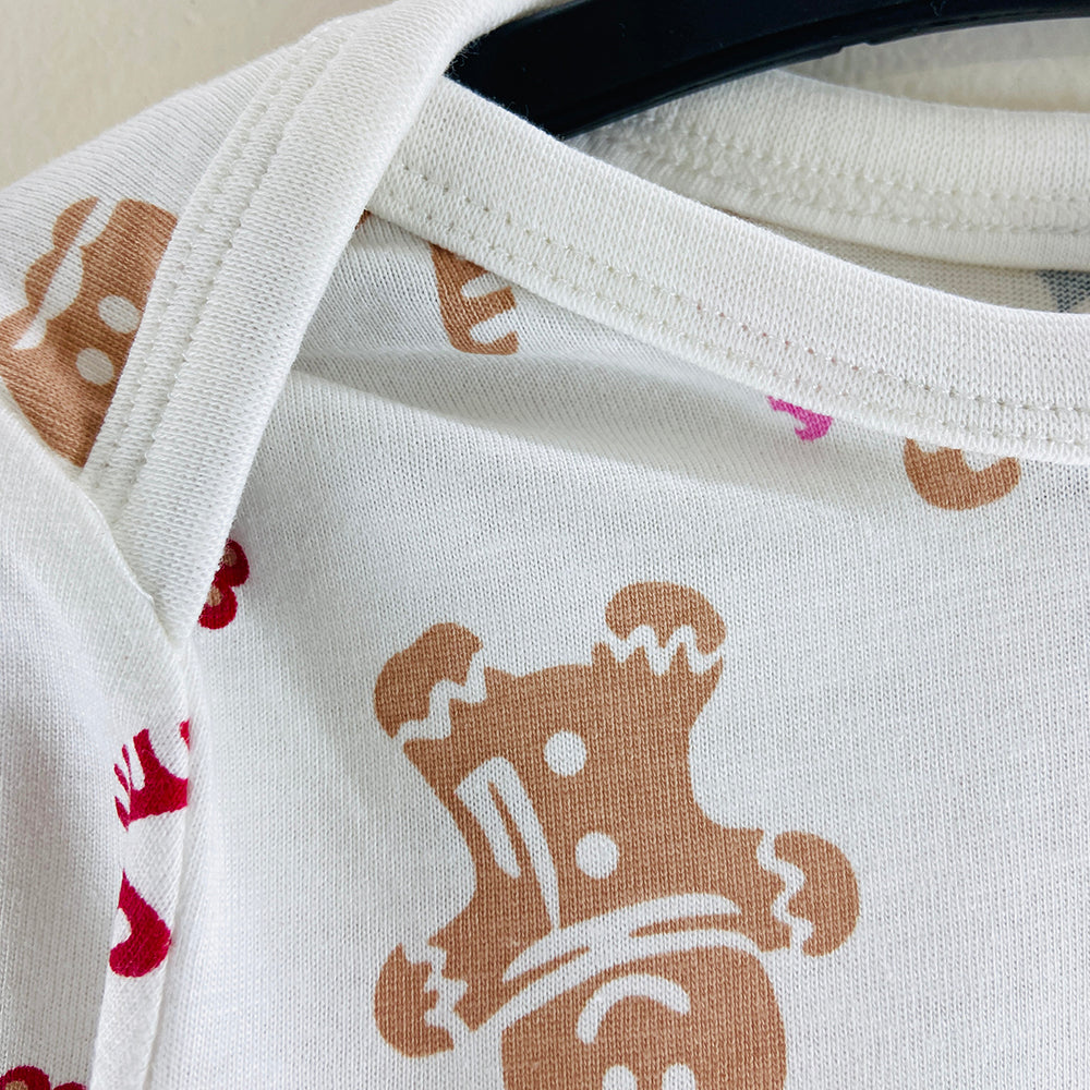 Pack of 3 Toddler Baby Full Sleeve Bodysuit Printed Cotton Romper