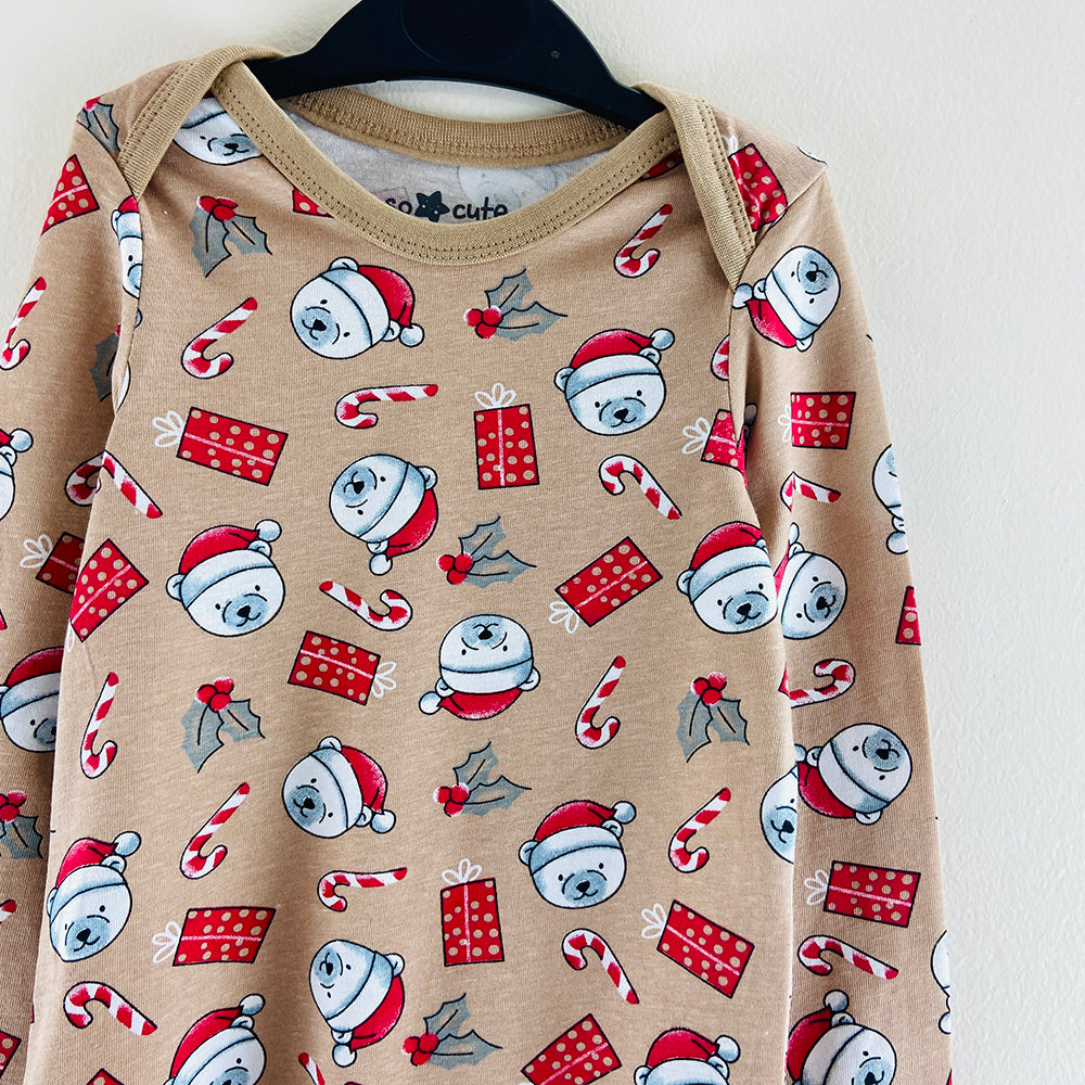 Pack of 3 Toddler Baby Full Sleeve Bodysuit Printed Cotton Romper