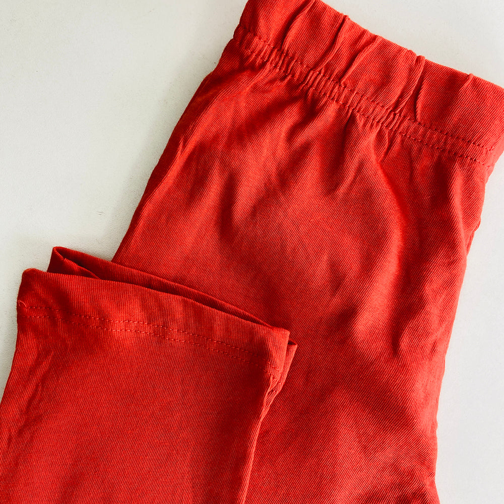 Girls Regular Waist Cotton Jersey Leggings