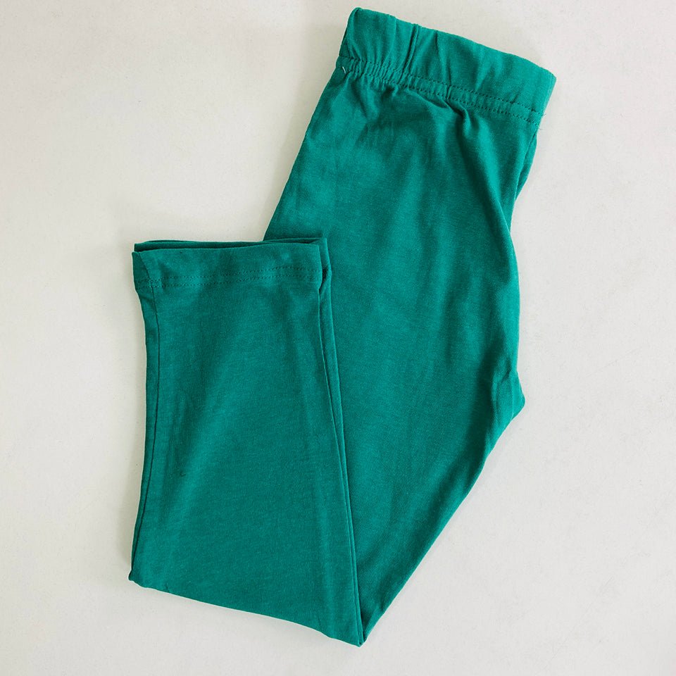Girls Regular Waist Cotton Jersey Leggings