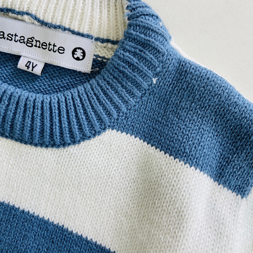 Boys Long Sleeve Striped Pullover Sweater