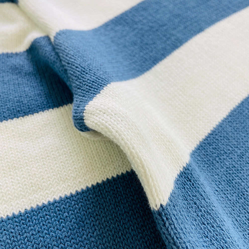 Boys Long Sleeve Striped Pullover Sweater