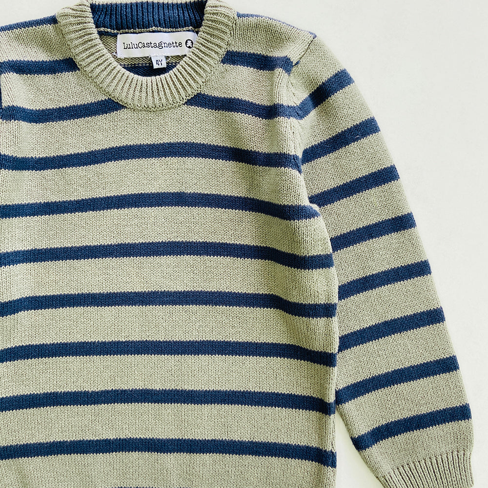 Boys Long Sleeve Striped Pullover Sweater