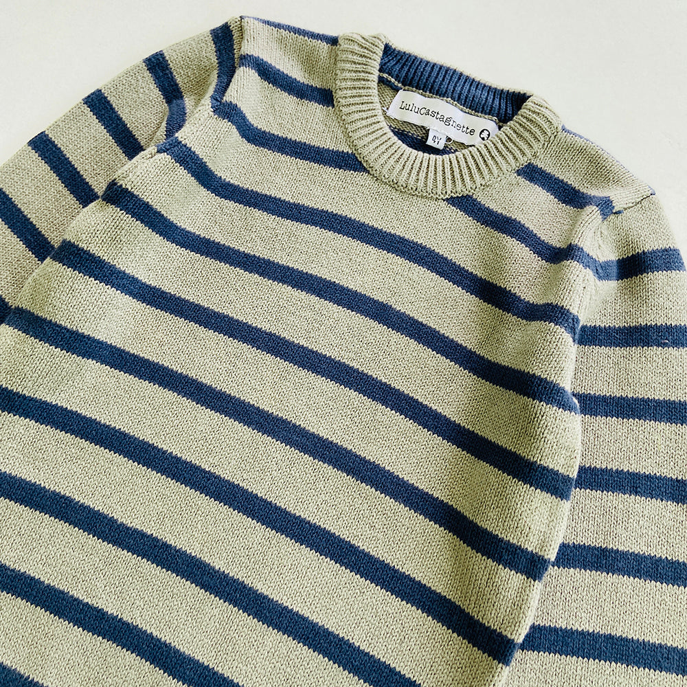 Boys Long Sleeve Striped Pullover Sweater