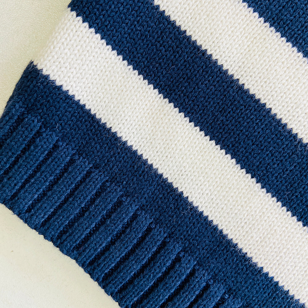 Toddler Baby Long Sleeve Striped Knit Cotton Jumper
