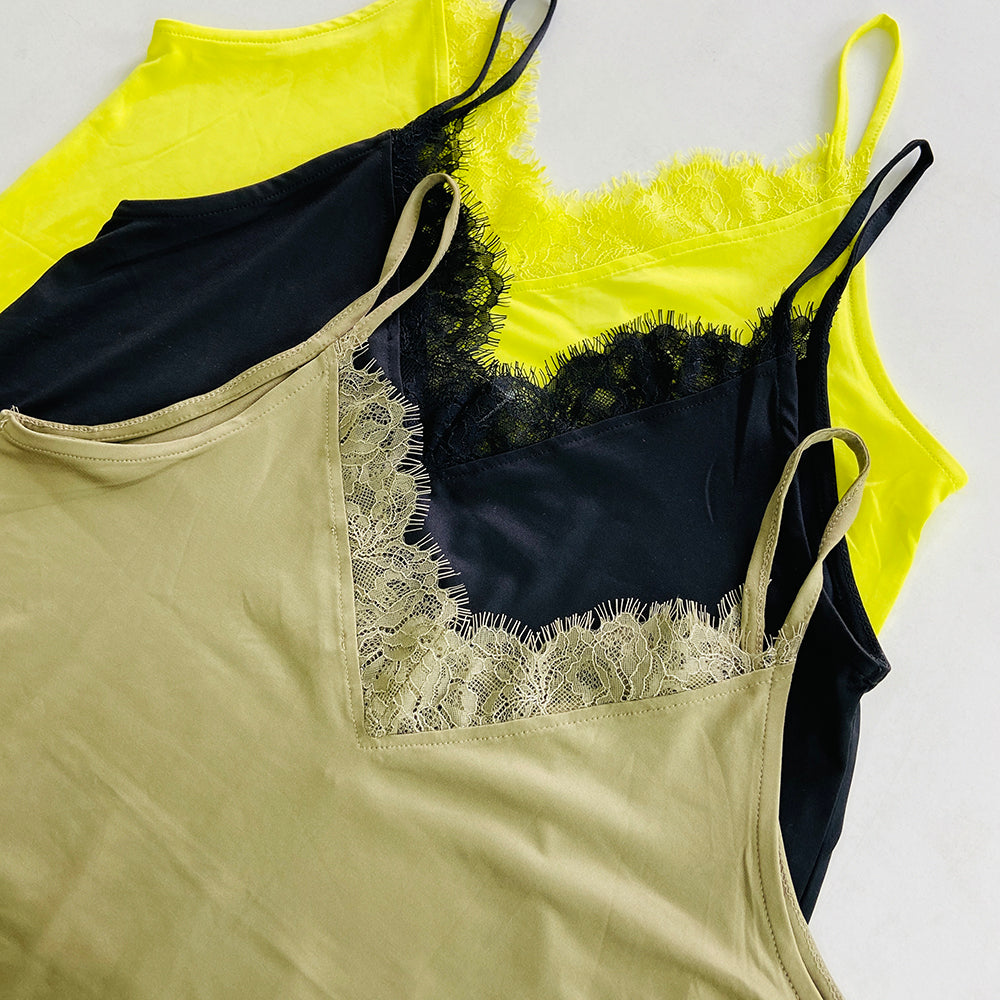 Womens Lace Top with Spaghetti Straps