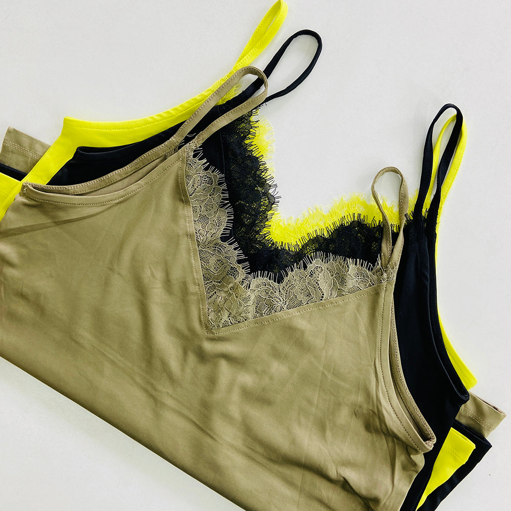 Womens Lace Top with Spaghetti Straps