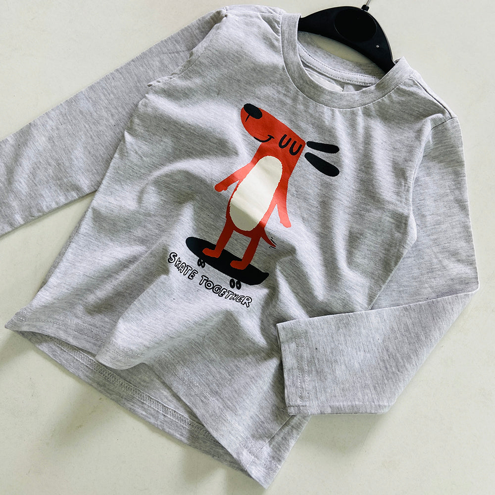 Kids Round Neck Cotton Full Sleeve T-shirt