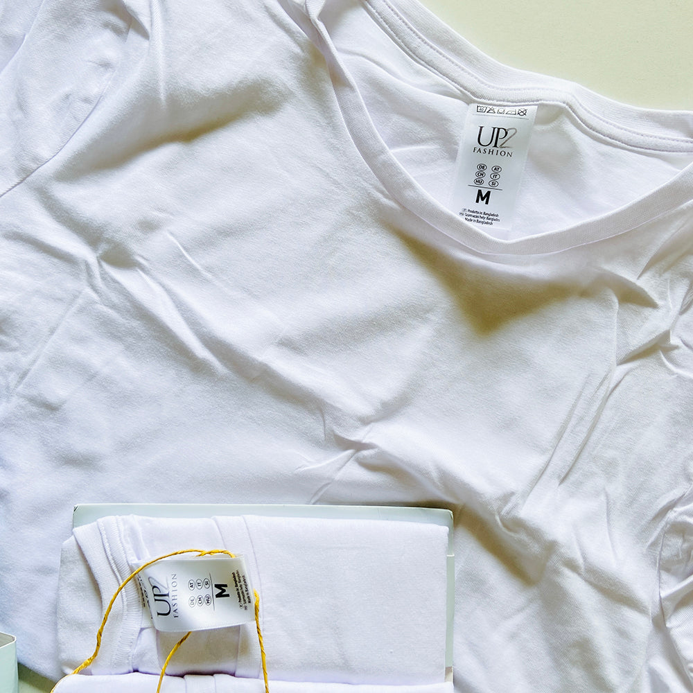 Pack of 3 Mens Basic Round Neck Cotton Undershirt