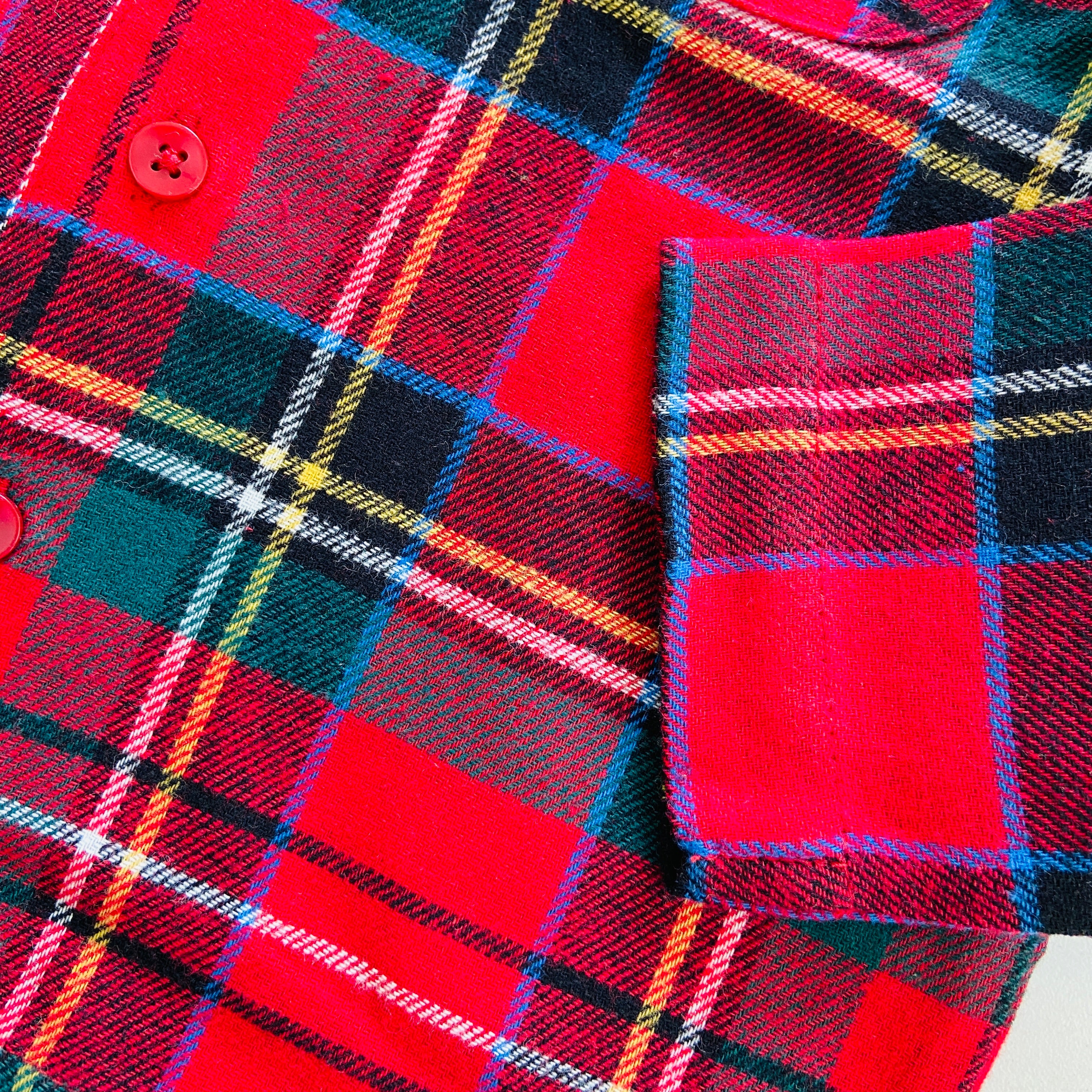 Toddler Baby Checked Flannel Night Pyjama Set