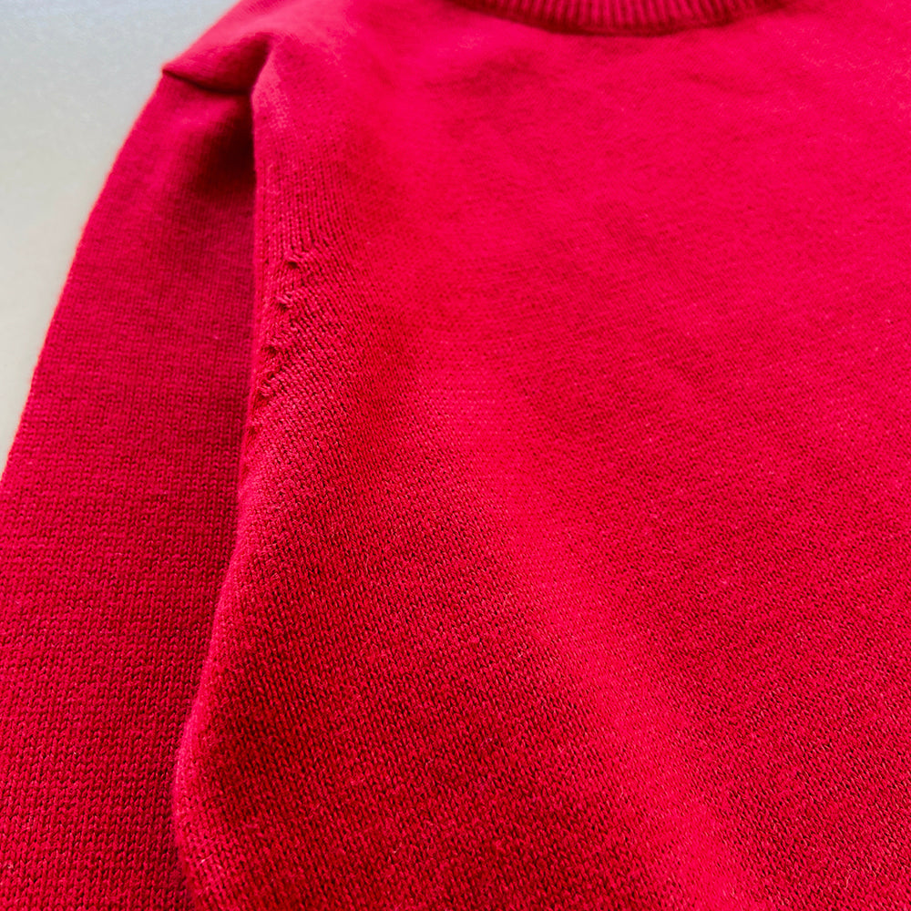 Boys Long Sleeve Solid Pullover Sweater