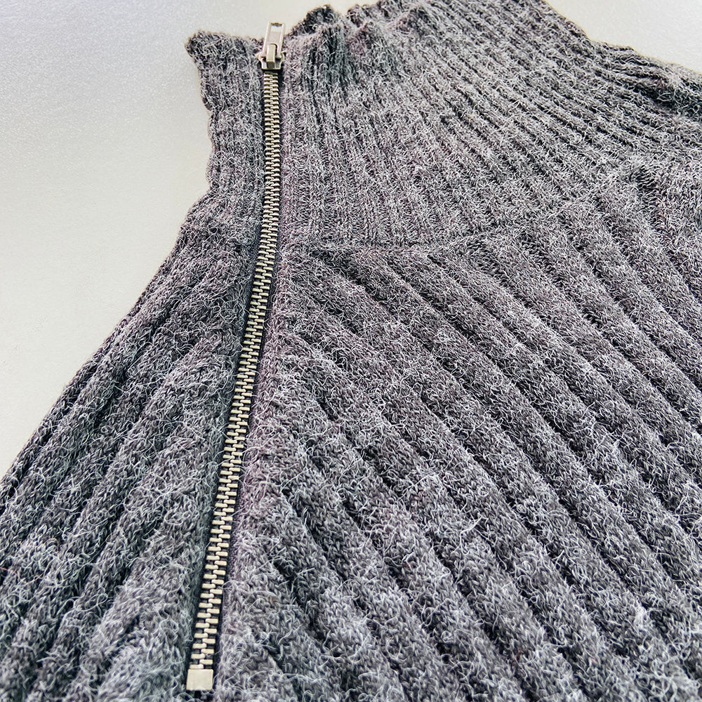Womens Long Sleeve High Neck Ribbed Jumper Sweater
