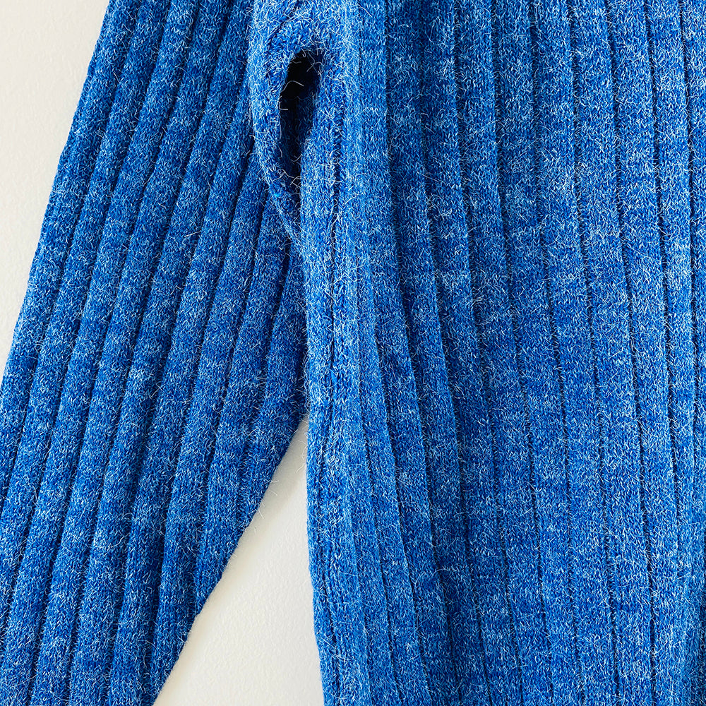 Womens Long Sleeve High Neck Ribbed Jumper Sweater