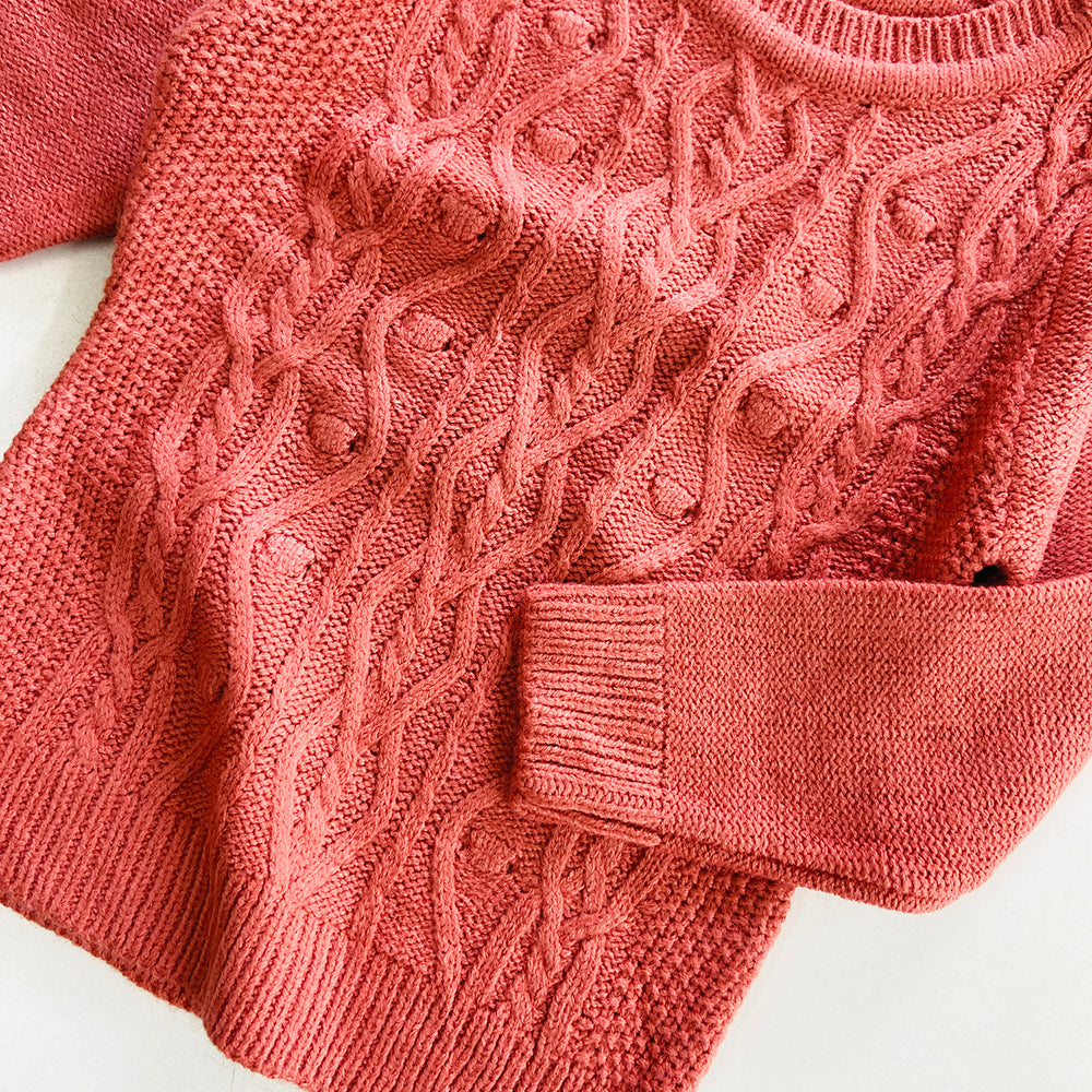Boys Long Sleeve Solid Pullover Sweater