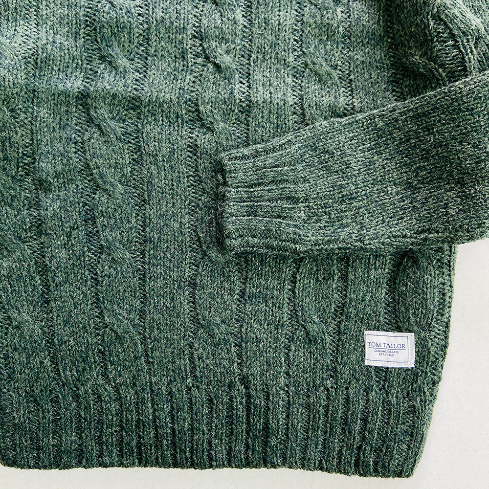 Boys Long Sleeve Solid Pullover Sweater