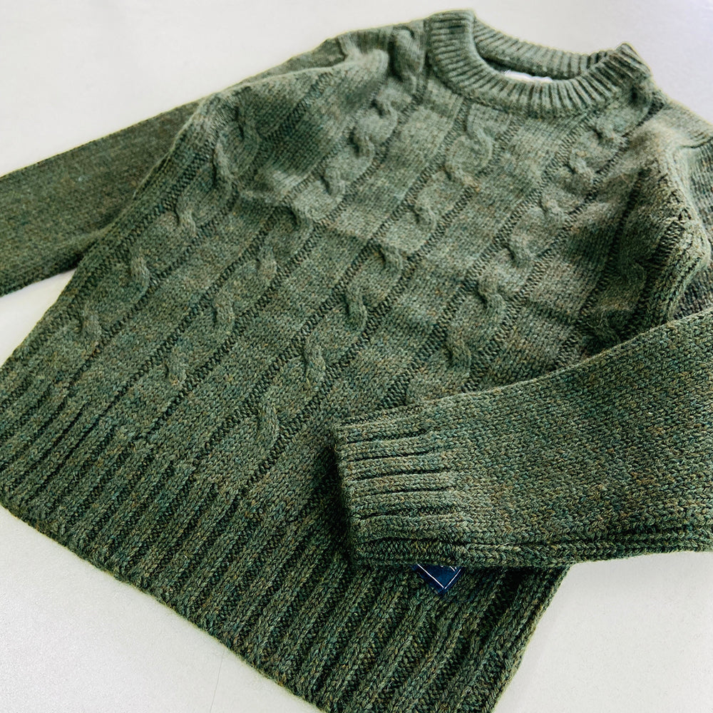 Boys Long Sleeve Solid Pullover Sweater