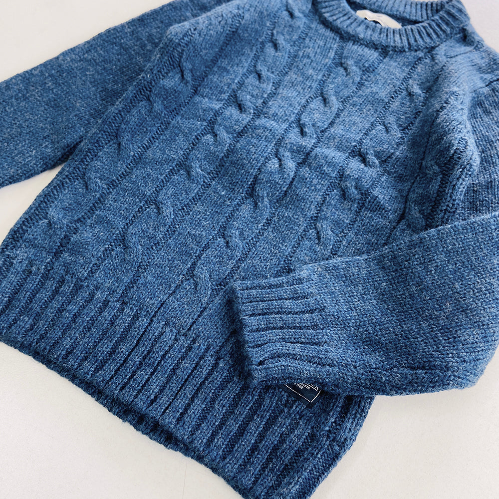 Boys Long Sleeve Solid Pullover Sweater