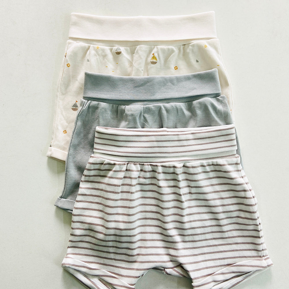 Toddler Baby High Waist Cotton Shorts