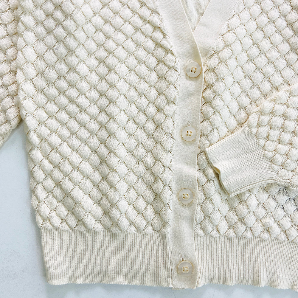 Ladies Long Sleeve V-Neck Knitted Cardigan