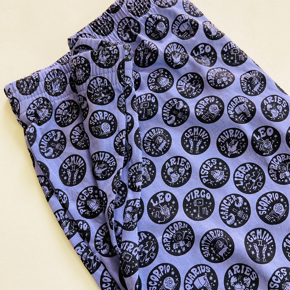 Men's Printed Side Pocket Cotton Pajama Shorts