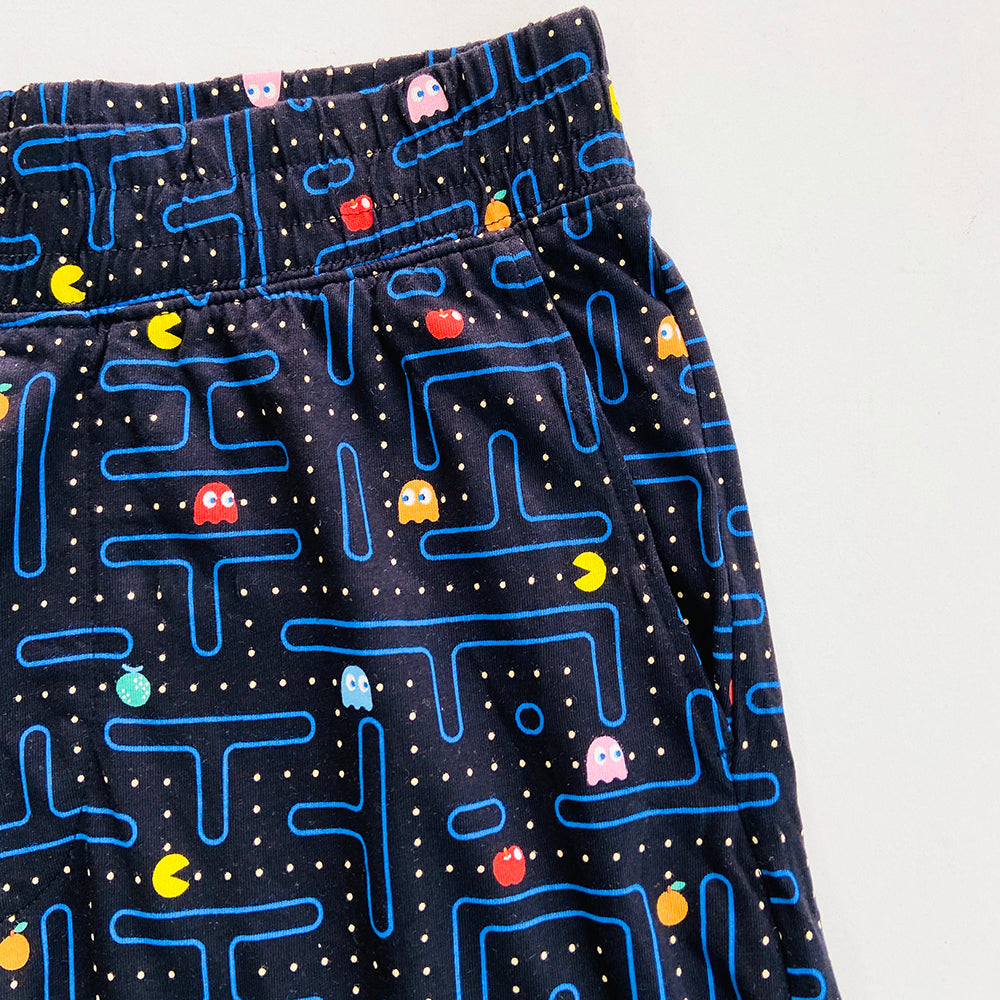 Men's Printed Side Pocket Cotton Pajama Shorts