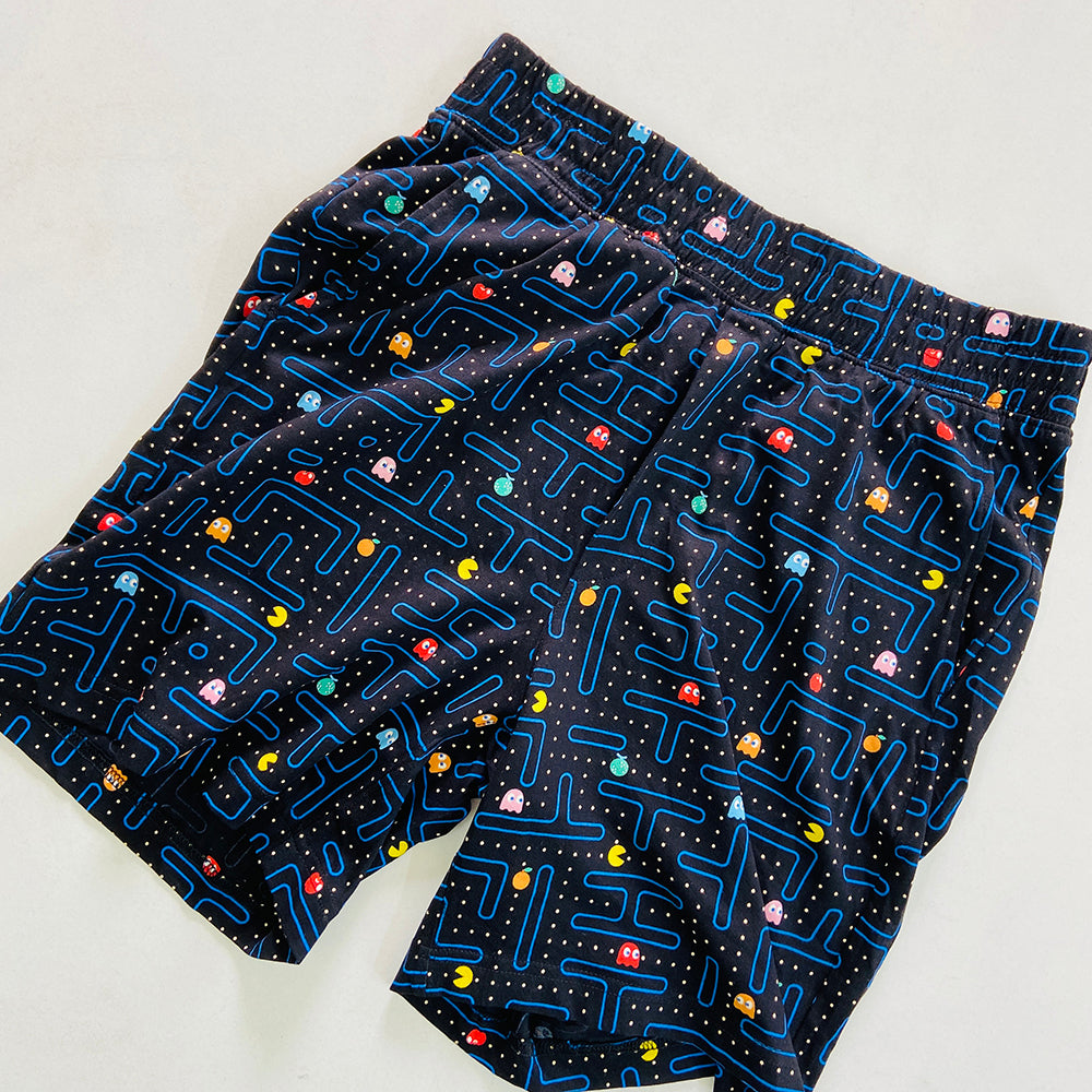 Men's Printed Side Pocket Cotton Pajama Shorts