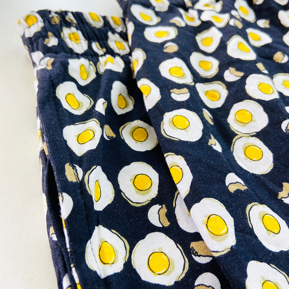 Men's Printed Side Pocket Cotton Pajama Shorts