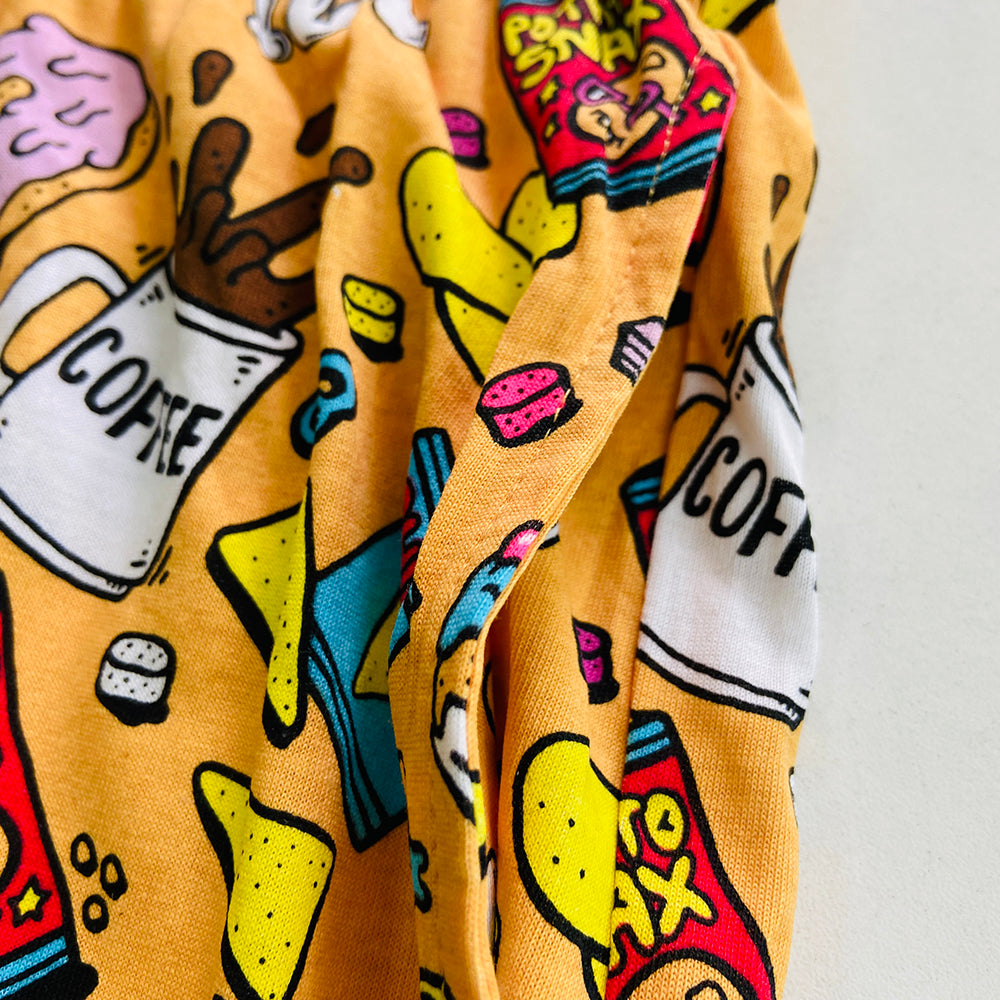 Men's Printed Side Pocket Cotton Pajama Shorts