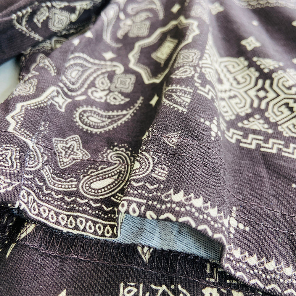 Men's Printed Side Pocket Cotton Pajama Shorts