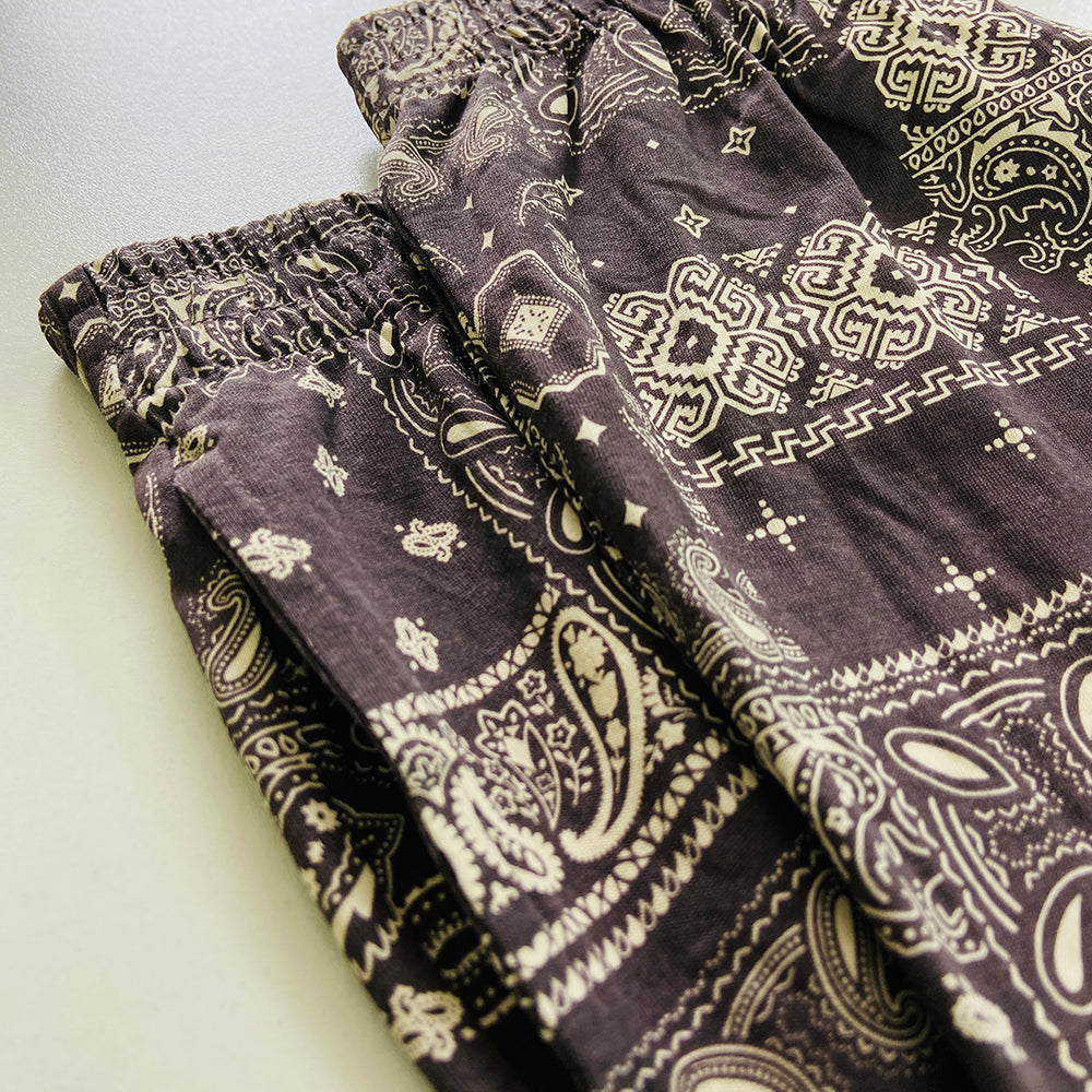 Men's Printed Side Pocket Cotton Pajama Shorts