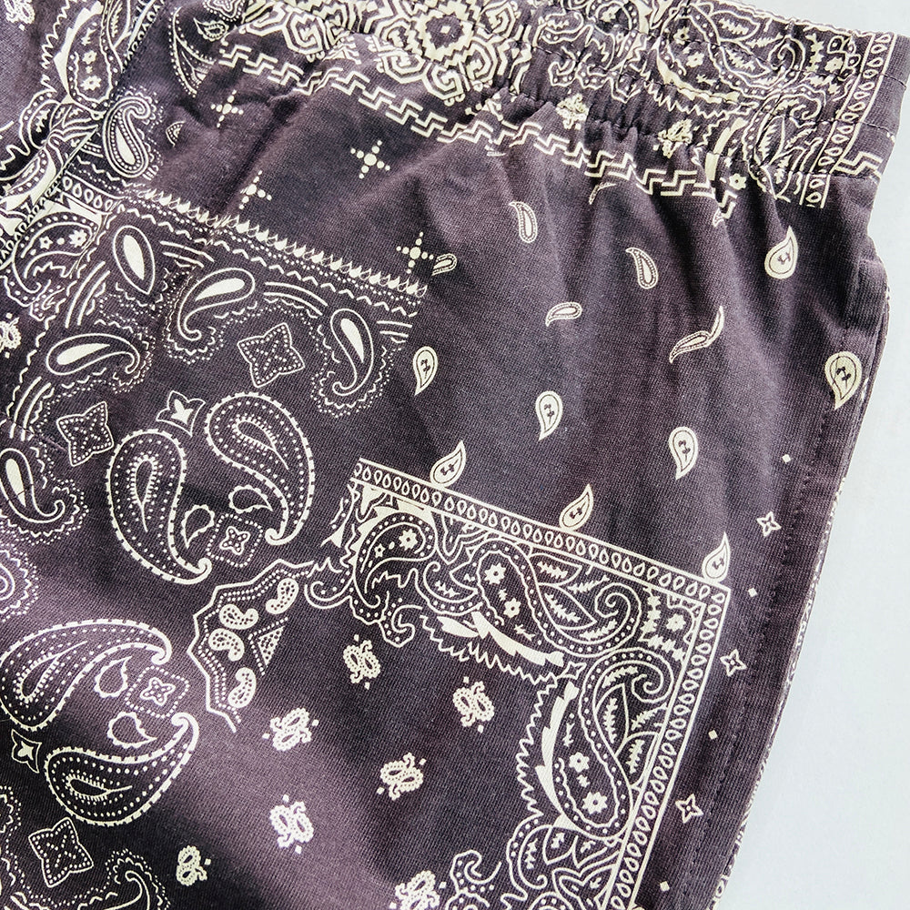 Men's Printed Side Pocket Cotton Pajama Shorts