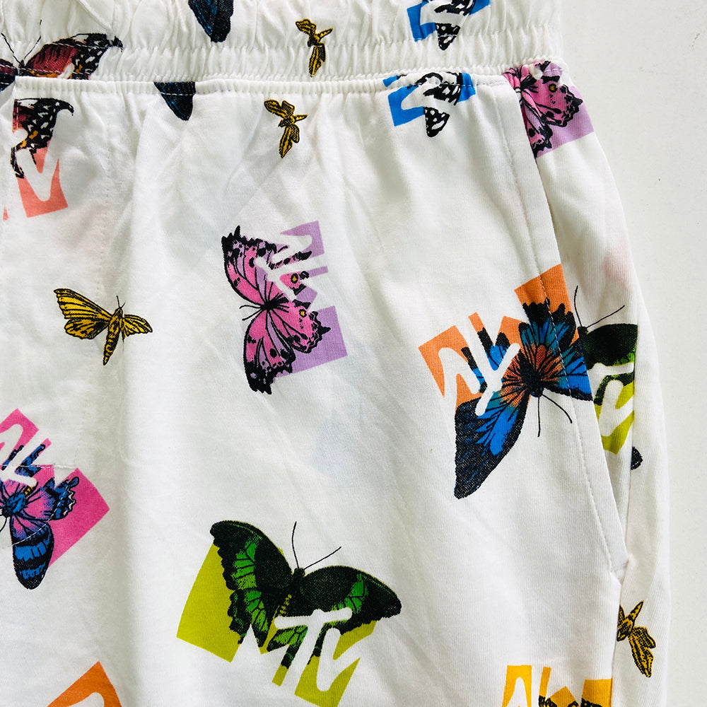 Men's Printed Side Pocket Cotton Pajama Shorts