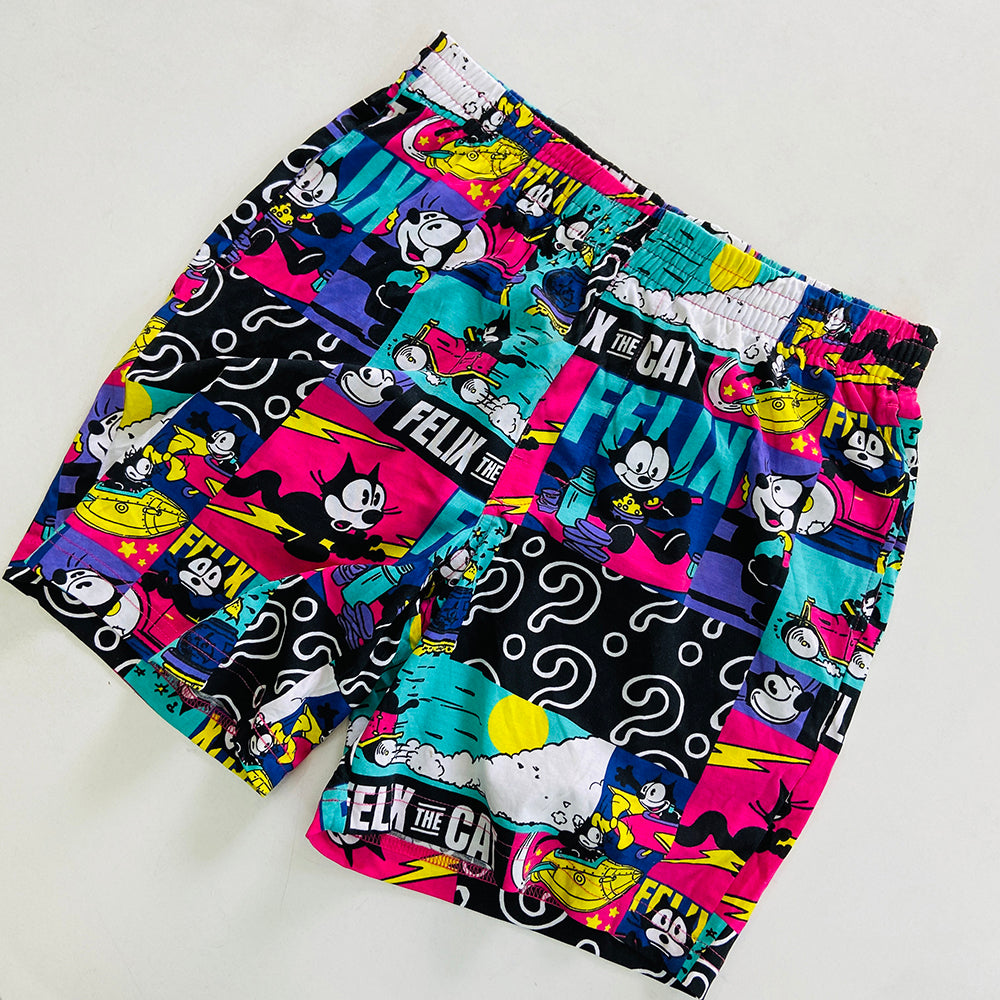 Men's Printed Side Pocket Cotton Pajama Shorts
