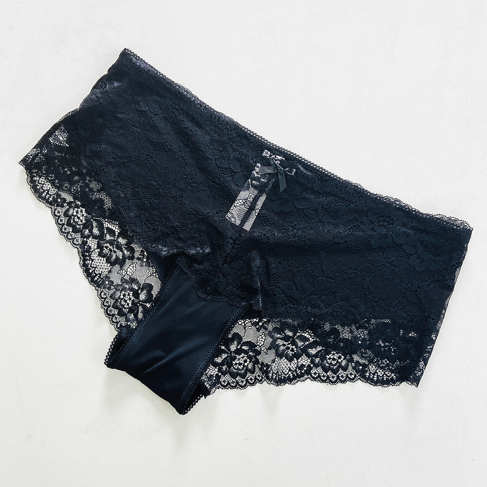 Womens Premium Lace Front Hipster Brief Panty