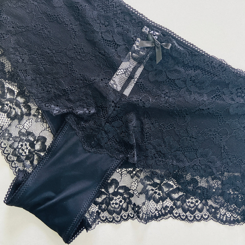 Womens Premium Lace Front Hipster Brief Panty