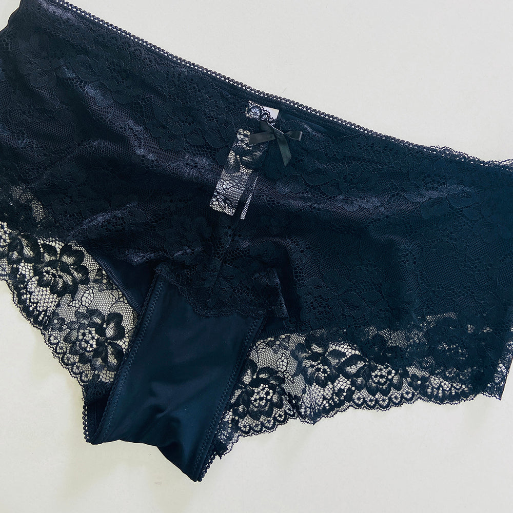 Womens Premium Lace Front Hipster Brief Panty