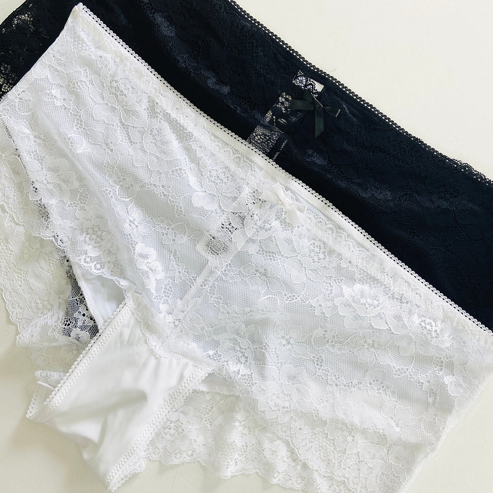 Womens Premium Lace Front Hipster Brief Panty