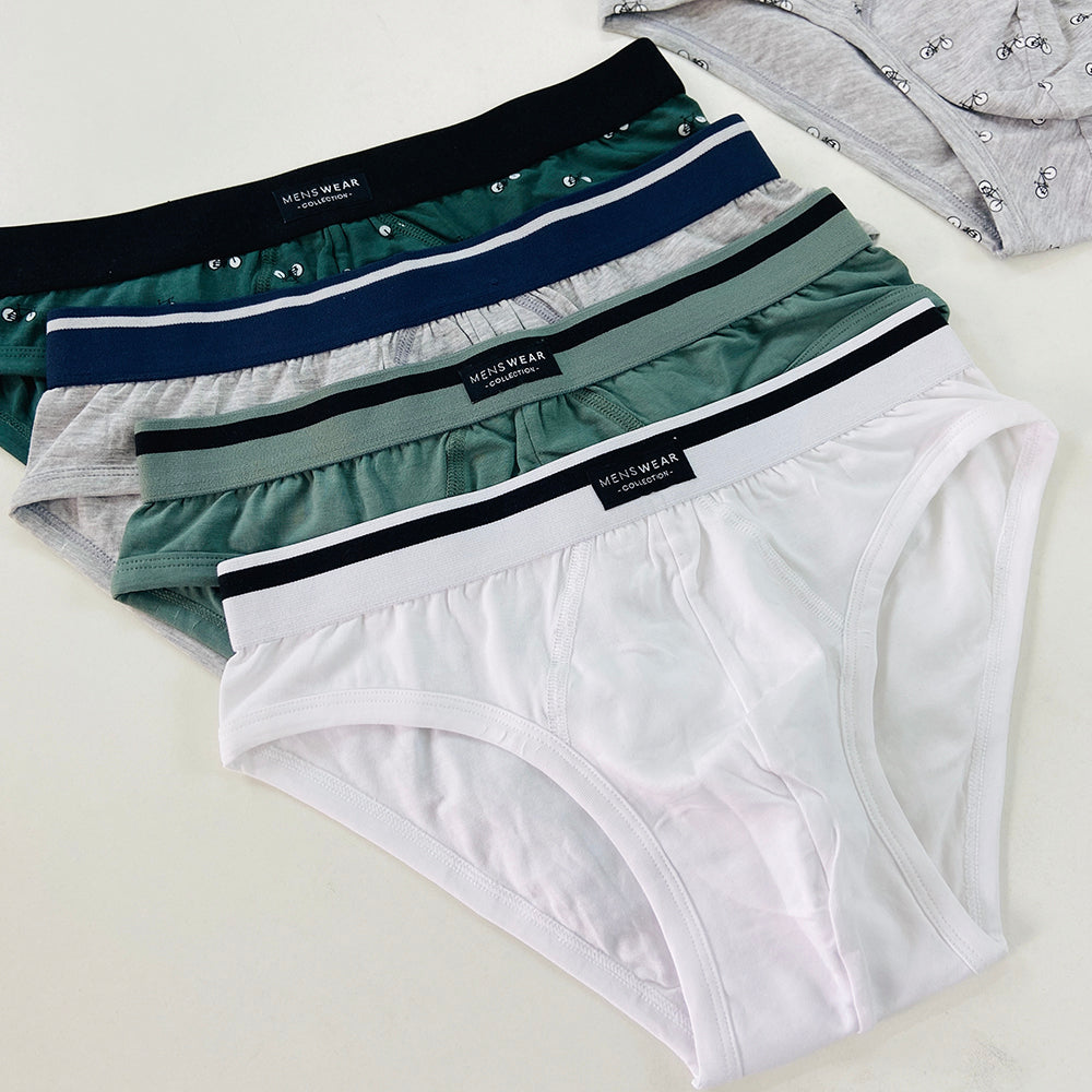 Pack of 3 Mens Outer Elastic Waistbelt Cotton Briefs